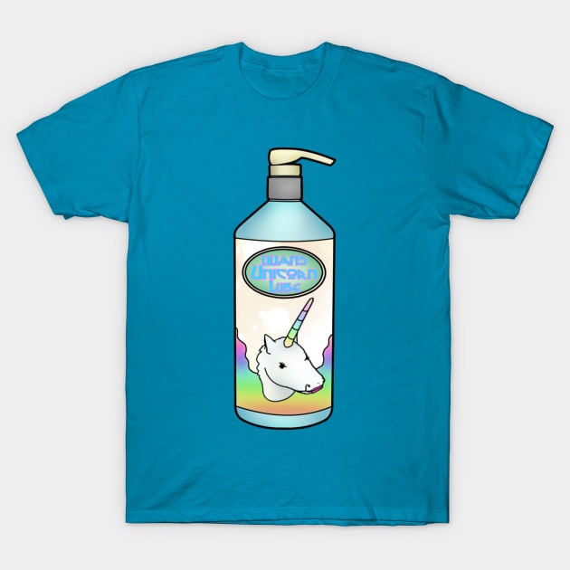 Lilian's Unicorn Lube T-Shirt by doublebeta